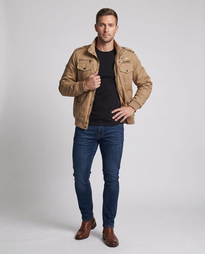 Herren Militärisch inspirierte Utility-Jacke Drune