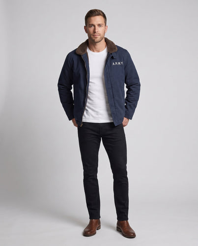 Herren Robuste Feldjacke mit Teddykragen Drune