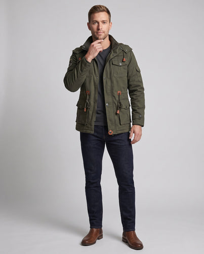 Herren stilvolle Utility-Jacke Drune