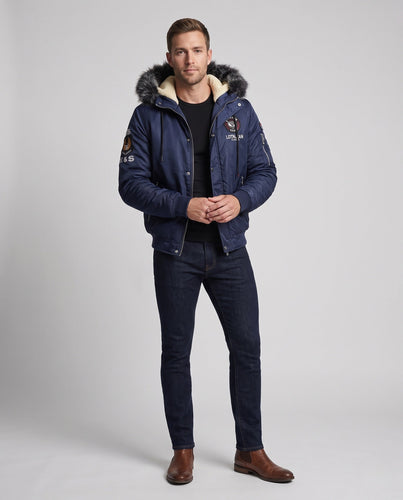 Herren Warm gefütterte Übergangsjacke Drune