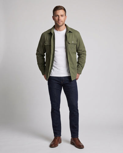 Herren warme Fleece-Jacke mit Innenfutter Drune