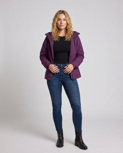 Damen Modische Kapuzenjacke Drune