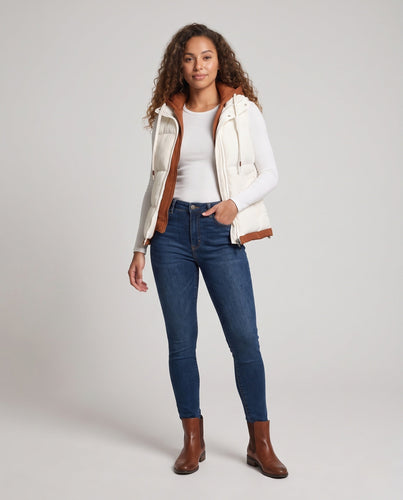 Damen Sportiver Steppweste Drune