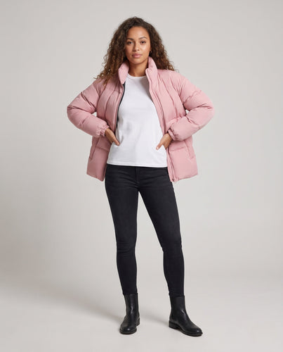 Damen Wattierte Winterjacke Drune
