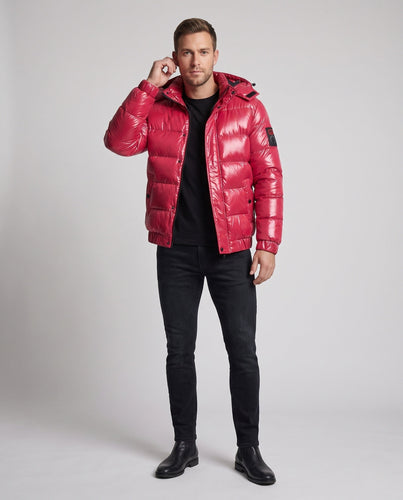 Herren Atmungsaktive Steppjacke mit Kapuze Drune