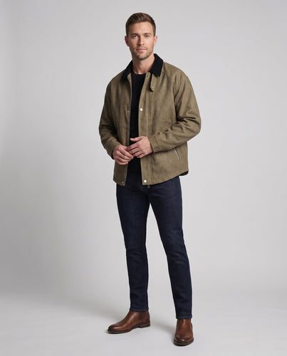 Herren Bequeme Jacke mit strukturiertem Finish Drune