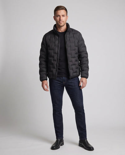 Herren Elegante und warme Steppjacke Drune