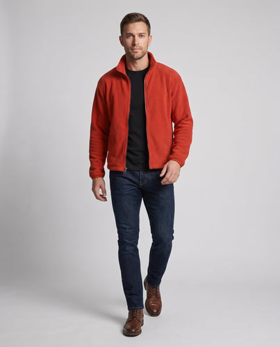 Herren Fleecejacke mit Stehkragen Drune