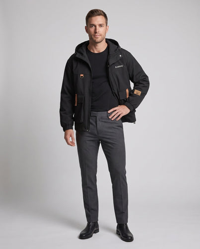 Männer Funktionale Kapuzen-Feldjacke drune