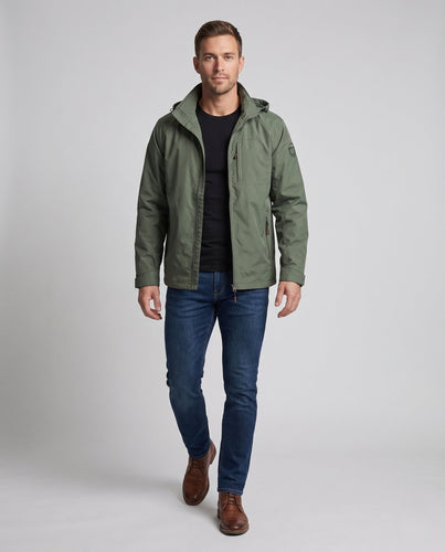 Herren Thermo-Softshelljacke mit Teddyfutter, Kapuze & winddichter Hülle Drune