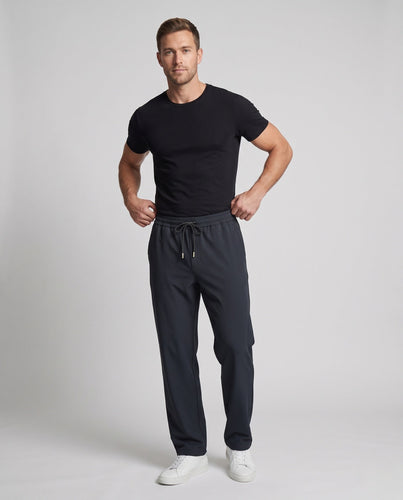 Herren Weite Performance-Freizeithose aus schnelltrocknendem Funktionsmaterial mit Tunnelzug Drune