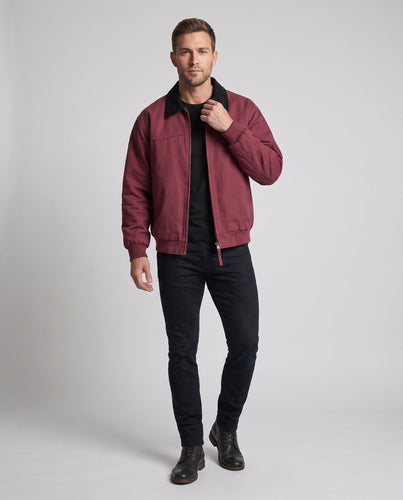Herren Freizeitjacke mit hohem Kragen und praktischen Taschen Drune