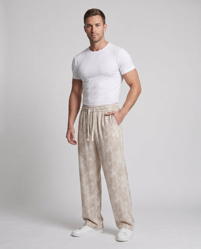 Herren Lässige Pluderhose mit elastischem Bund Drune