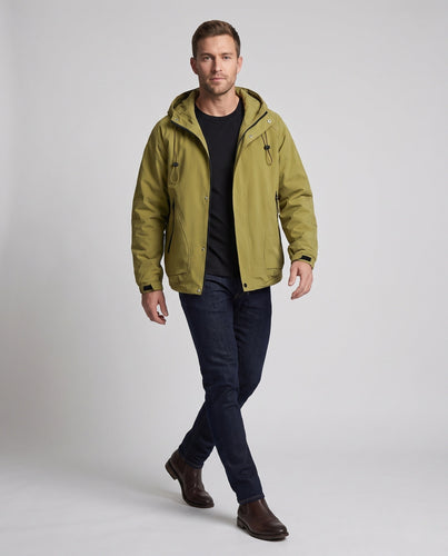 Herren Leichte Outdoorjacke mit verstellbarem Kapuzenverschluss Drune