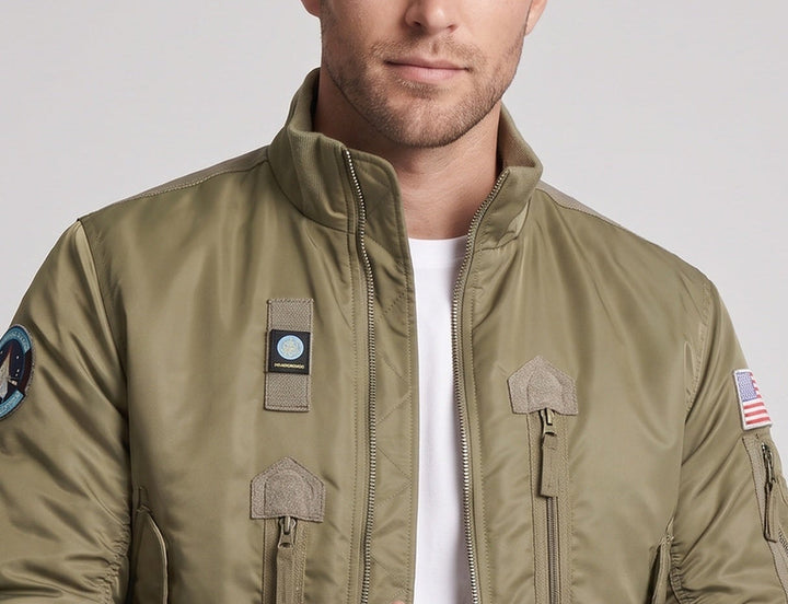 Herren Modische Bomberjacke Drune