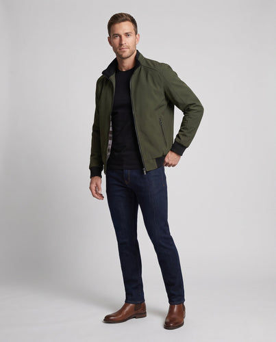 Herren Sportliche Bomberjacke mit Stehkragen Drune