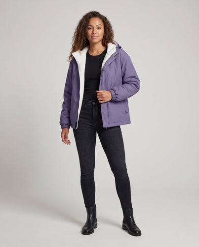 Damen warme Fleece gefütterte Windjacke Drune