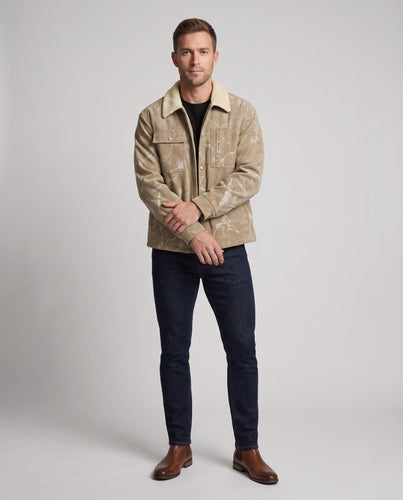 Herren Bequeme und stilvolle Cordjacke Drune