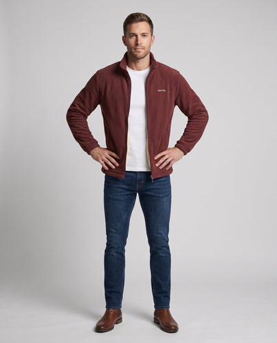 Herren Fleecejacke mit Stehkragen Drune
