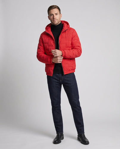 Herren Funktionale Steppjacke mit Kapuze Drune