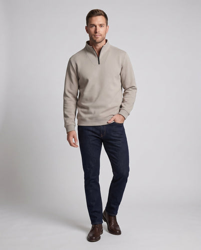 Herren Komfortabler Stehkragenpullover Drune