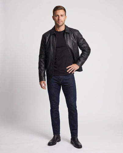Herren Kunstlederjacke Drune