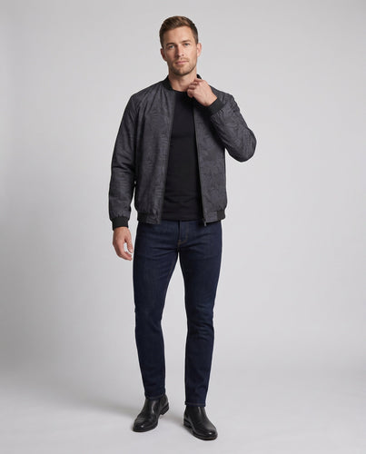 Herren Leichte Bomberjacke mit floralem Print Drune