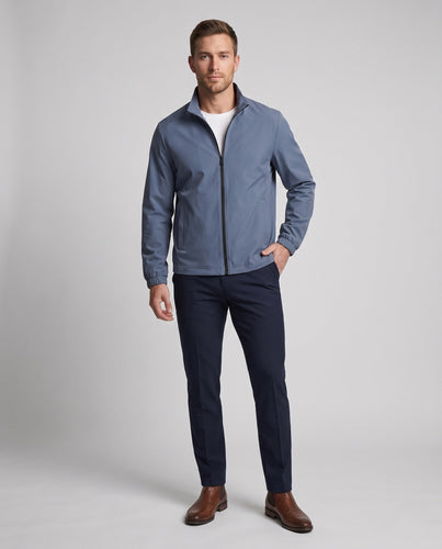 Herren Leichte Freizeitjacke mit Stehkragen Drune