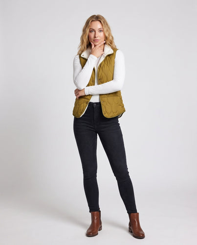 Damen Wende-Quilted Weste Drune