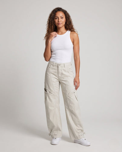 Damenmode Cargo-Hose mit praktischen Taschen Drune