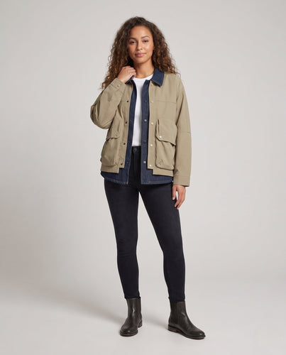 Damen Übergangsjacke mit großen Taschen Drune