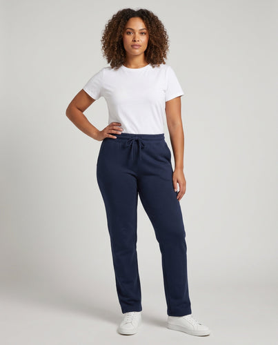Damen Sportlich Bequeme Hose mit Elastischem Bund Drune