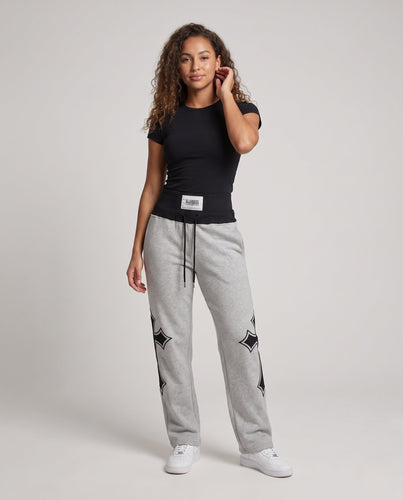 Damen Sport-Jogginghosen mit hoher Taille und grafischen Details Drune