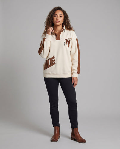 Damen Sportliches Oversized Sweatshirt Drune