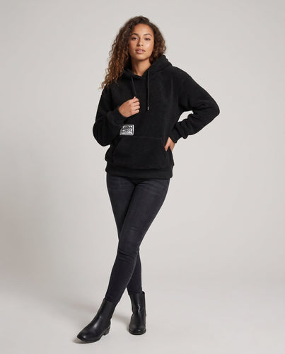 Damen weiches Fleece-Hoodie Drune