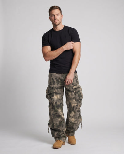 Herren stilvolle Camouflage Cargo-Hosen Drune