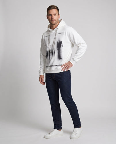 Herrenmode Hoodie mit kreativem Druck Drune