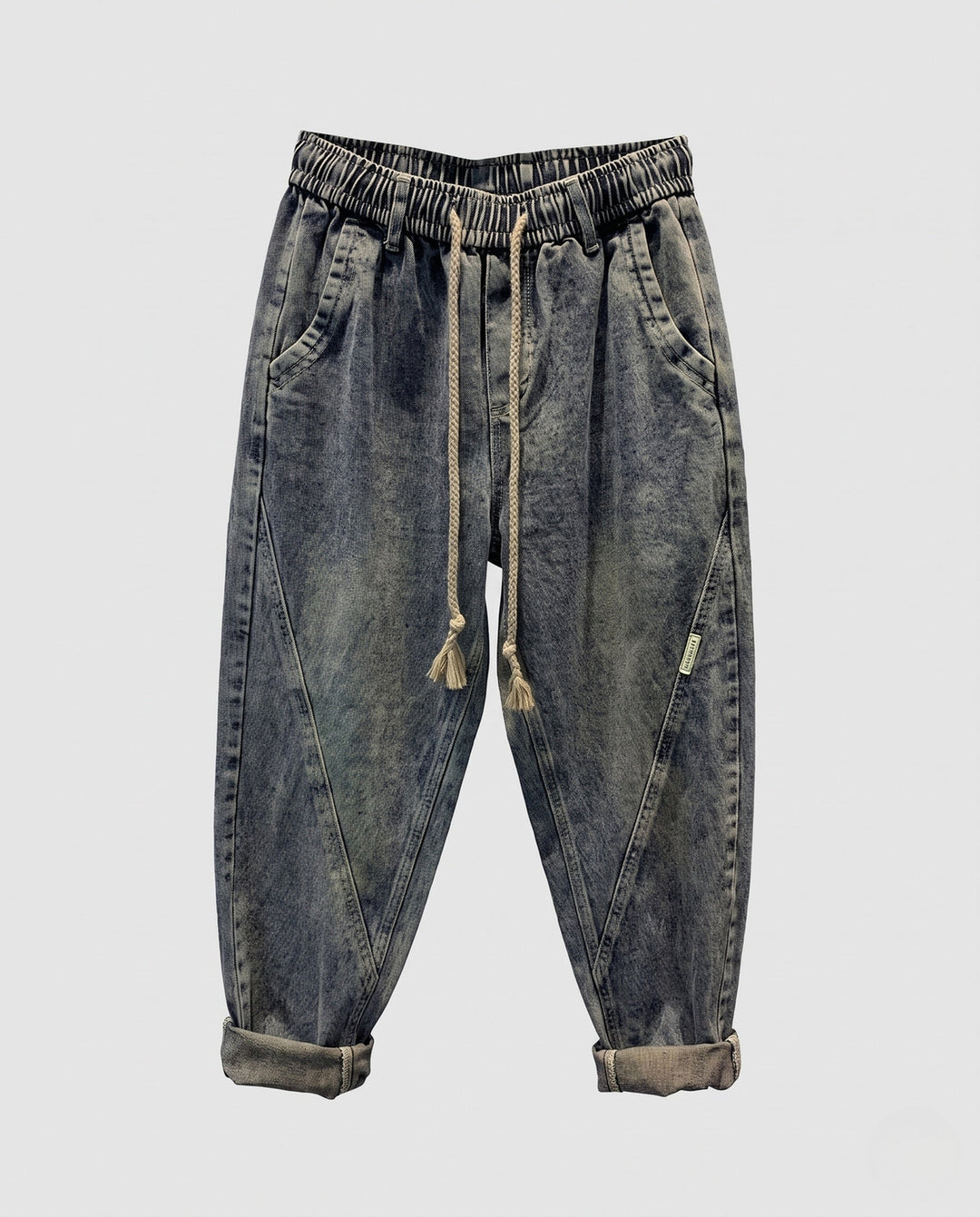 Damen Bequeme Denim Harem Hose Drune