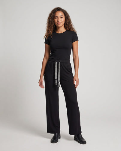 Frauen Bequeme Locker Geschnittene Hose Drune