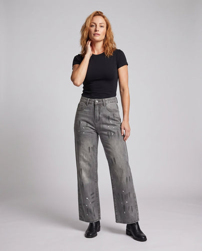 Frauen Freizeit Übergroße Jeans Drune