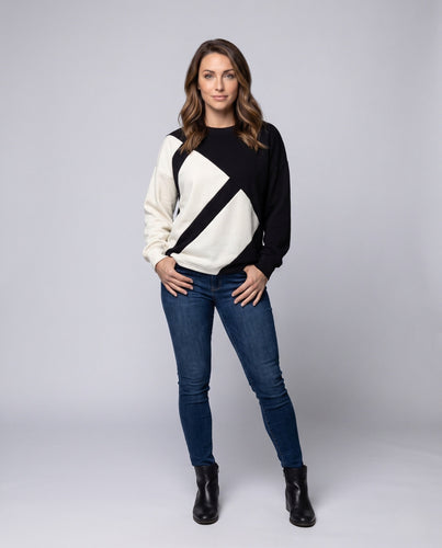Damen Stylischer Oversized Pullover Drune