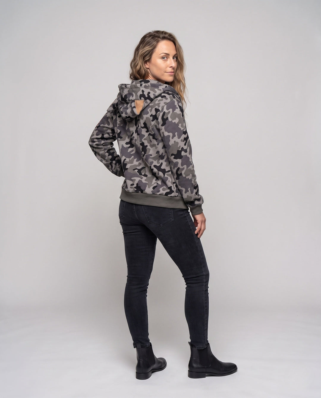 Damen Urban Camouflage Hoodie Drune