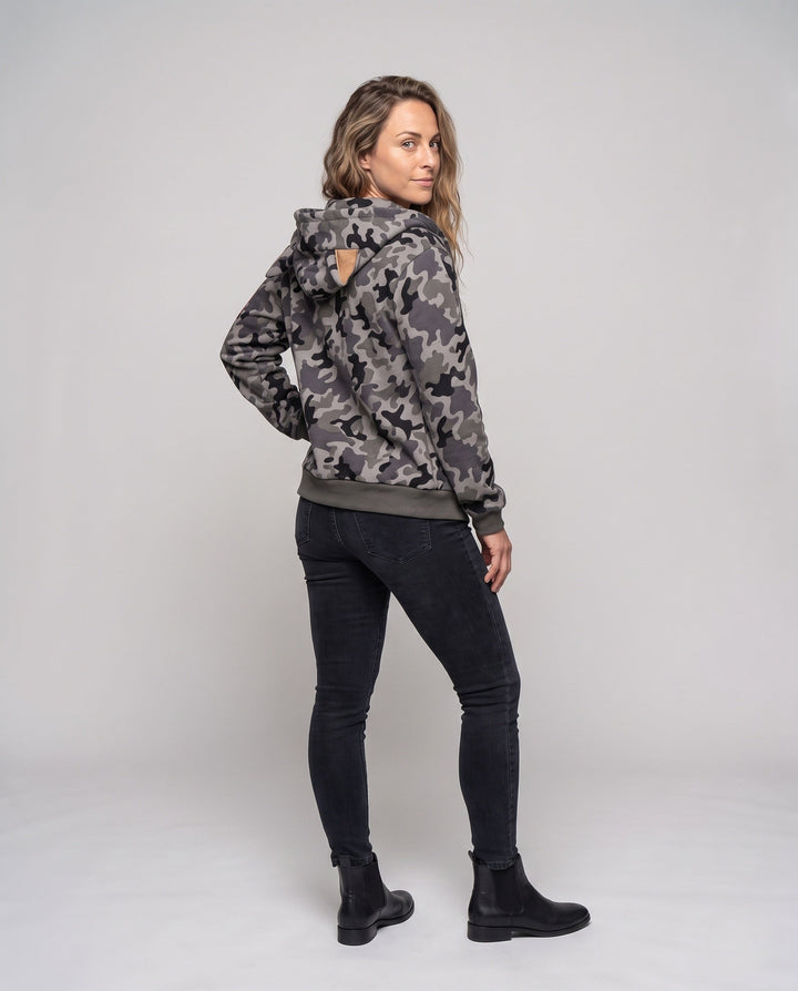 Damen Urban Camouflage Hoodie Drune