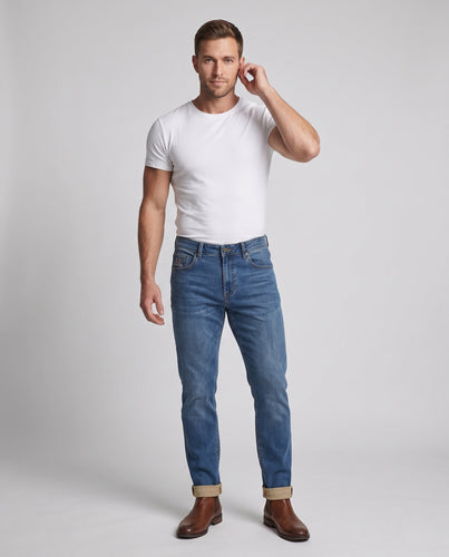 Herren modische Chino-Hosen mit hoher Taille und praktischen Seitentaschen Drune