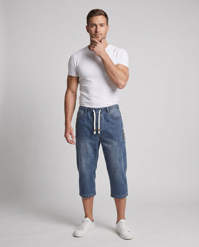 Herren Bequeme Denim-Shorts im lässigen Schnitt Drune