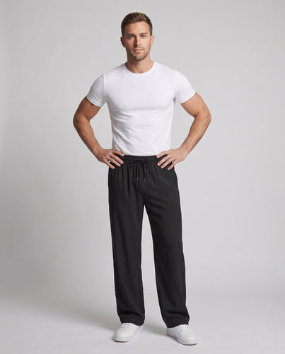 Herren Bequeme Sporthose mit Elastischem Bund und Taschen Drune