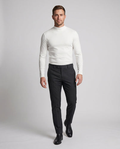 Herren Eleganter Stehkragenpullover Drune