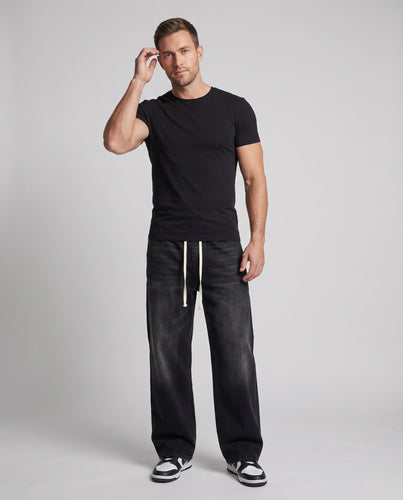 Herren Casual Weite-Bein Jeans Drune