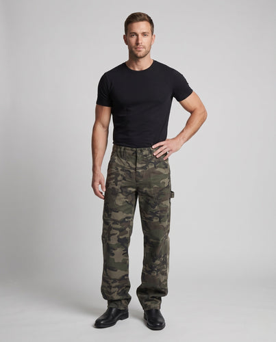 Stylische Herren Cargo-Hosen mit Camouflage-Muster Drune
