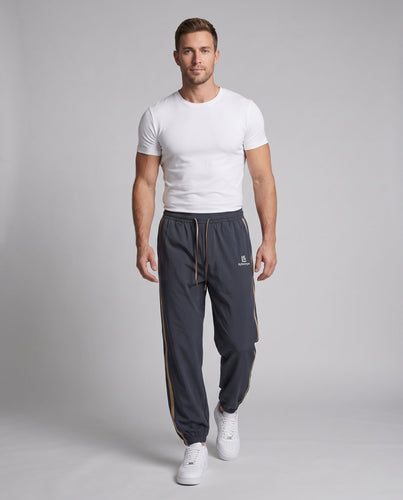 Herren Sportliche Freizeithose mit seitlichen Streifen Drune